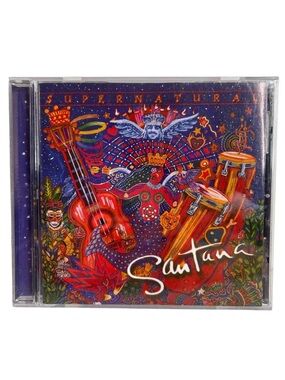 Santana Supernatural Music CD Arista Records Includes Song Lyrics Carlos Santana